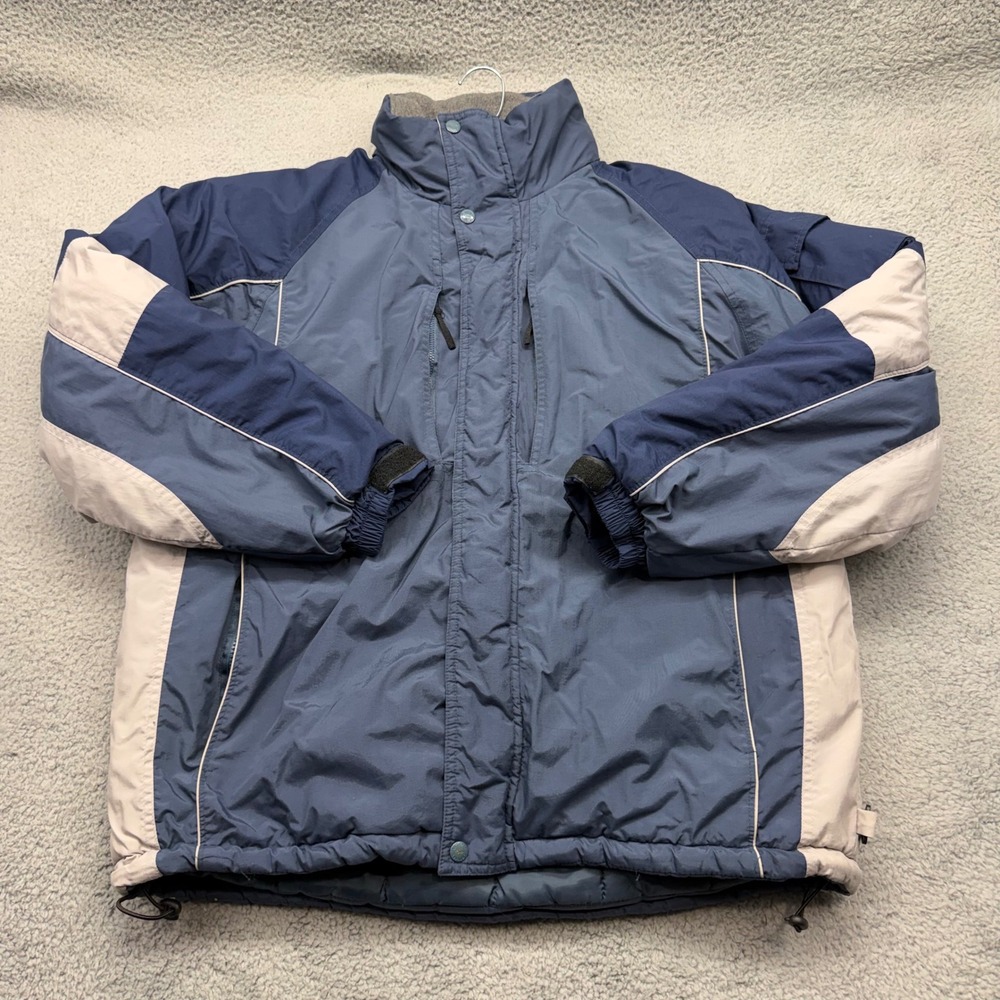 Lift Ticket Toma Mens Large Blue Colorblock P.U. Coated Insulated Ski Jacket